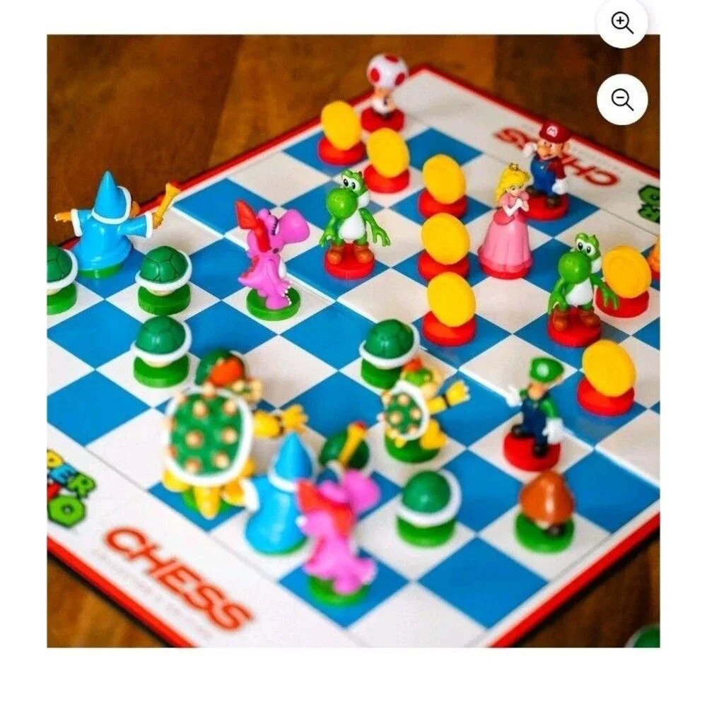 Super Mario Chess Set Collector's Edition -‎ Nintendo/USOPOLY New Free Shipping